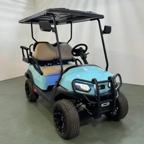 Club Car Lambo Blue Gas EFI 4 Passenger Golf Cart